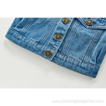 Spring And Autumn Baby Denim Jacket Casual Top